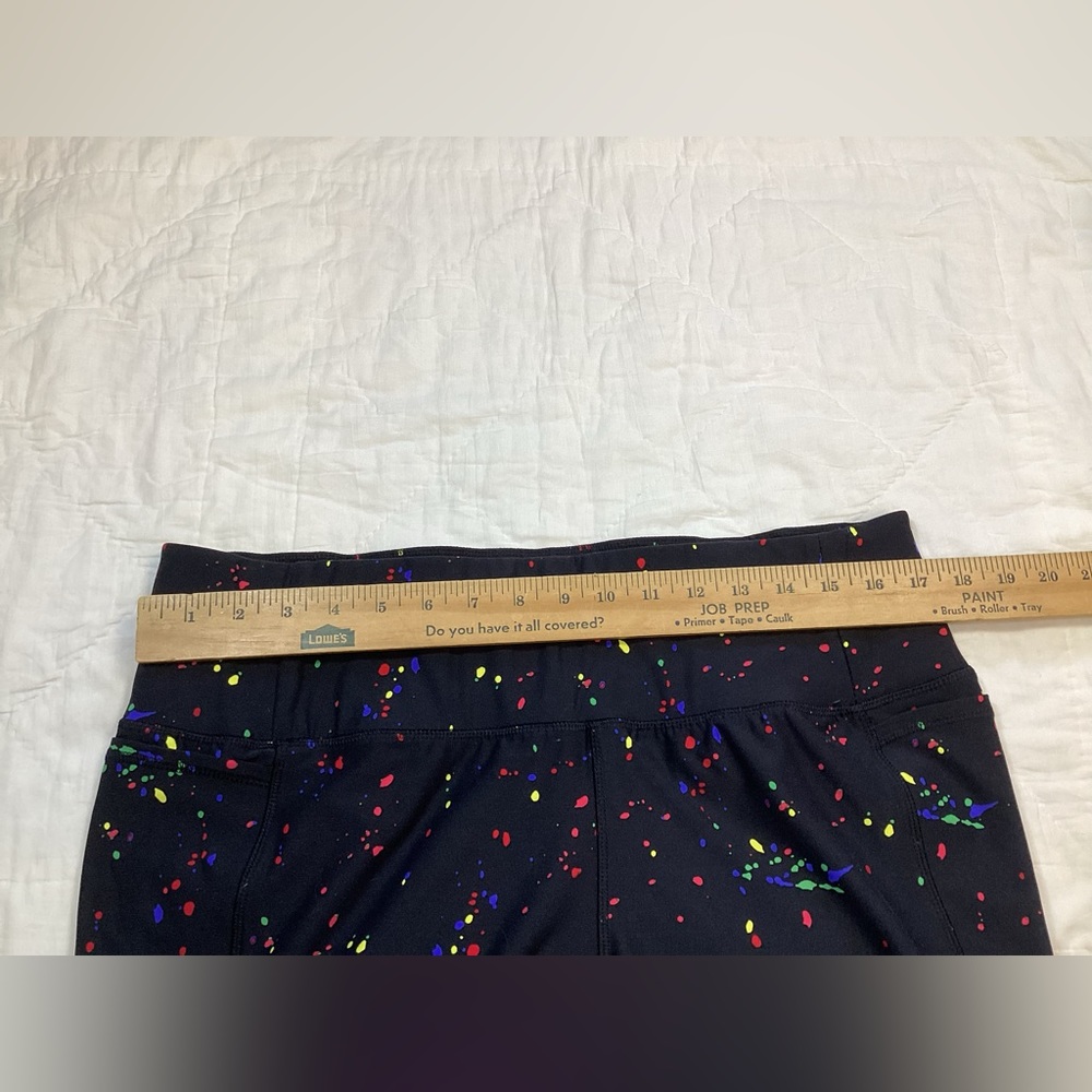 Livi Active Paint Splatter Crop Leggings Black 18/20 - Picture 4 of 8